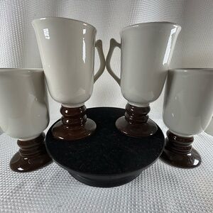 Vintage  Hall set of 4 Irish Coffee mugs